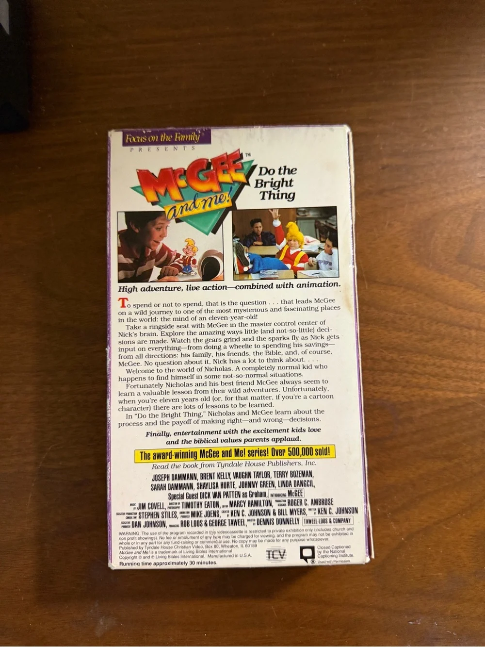 McGee and Me! Do the Bright Thing VHS - Purple never opened 1990